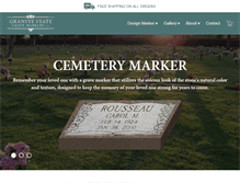 Tablet Screenshot of granitestategravemarkers.com